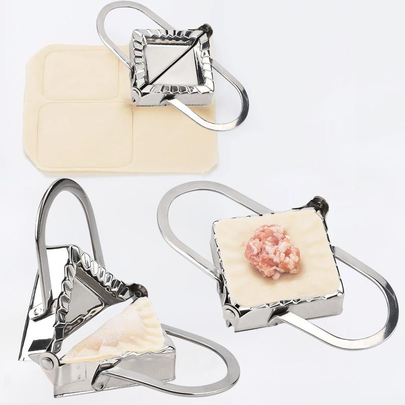 Нержавеющая сталь Пельменница Форма для теста Квадратные формочки для равиоли Инструменты для лепки теста Формы для выпечки из нержавеющей стали