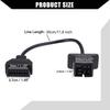6 Pin OBD To 16 Pin OBD2 Check Engine Adapter Cable For Chrysler Jeep Dodge