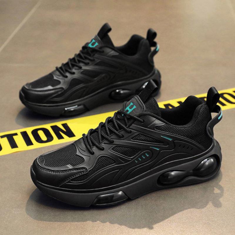 Новые модные мужские кроссовки Four Seasons с толстой подошвой для студентов и мальчиков, трендовые кроссовки с мягкой подошвой, дышащие, повседневные кроссовки для бега