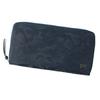 WONDER Round Zipper Long Wallet Navy 342-03838