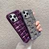 Роскошный чехол для телефона с 3d сетчатым плетением для Iphone 14 11 12 13 Pro Max 14 Plus, мягкий защитный чехол с яркой кожей