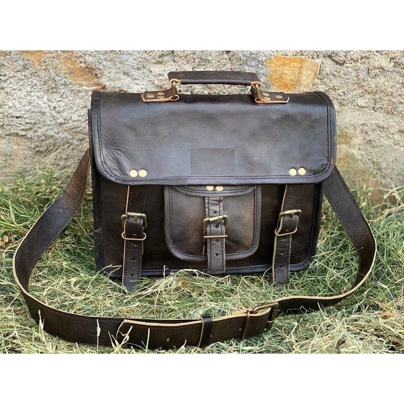 Leather Bag Leather Messenger Bag Leather Satchel Bag Laptop Bag Cross-body Bag Leather Shoulder Bag Best Gift for Him or Her