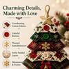 Layered Fabric Tree Ornament DIY Sewing Kit with Button