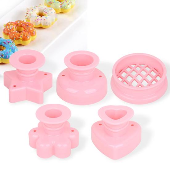 Donut Mold Baking Tool Heart Star Circle Flower Shape Fudge Bread Bakery Mould for Bakery Kitchen