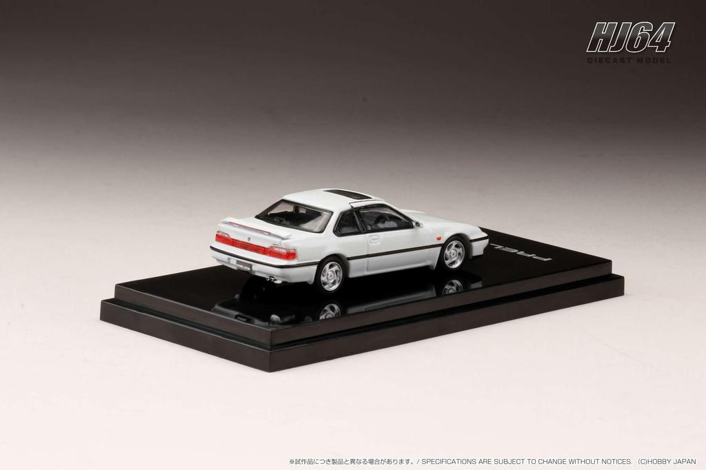HobbyJAPAN HJ64 Масштаб Honda Prelude SI TCV Морозно-белый Готовая модель HJ643002W 1/64 (BA5)
