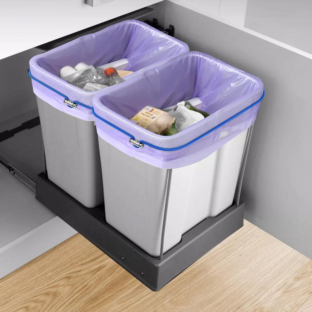 6PCS Multifunctional Elastic Trash Can Bands Adjustable Rubber Bands Cord Lock Household Garbage Can Bands For Home Office