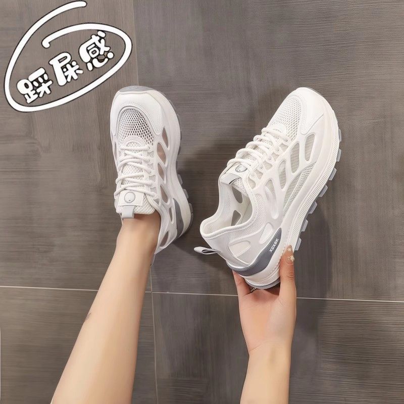 Fashion Casual Light Sports Forrest Gump Shoes Women's 2025 Summer New Mesh Breathable Color Matching Moral Training