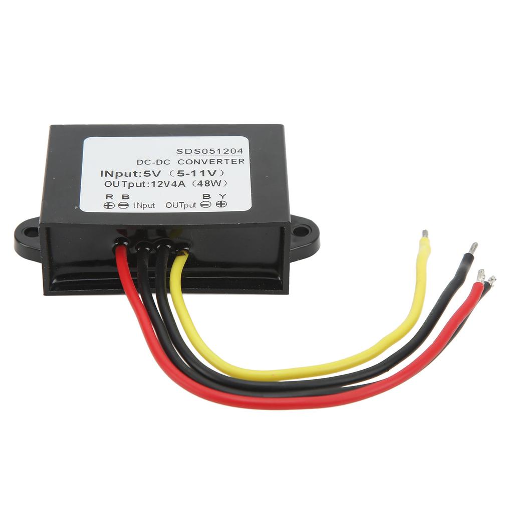 DC DC 5V 5‑11V to 12V 4A Водонепроницаемый повышающий преобразователь Защита от перенапряжения Регулятор напряжения постоянного тока