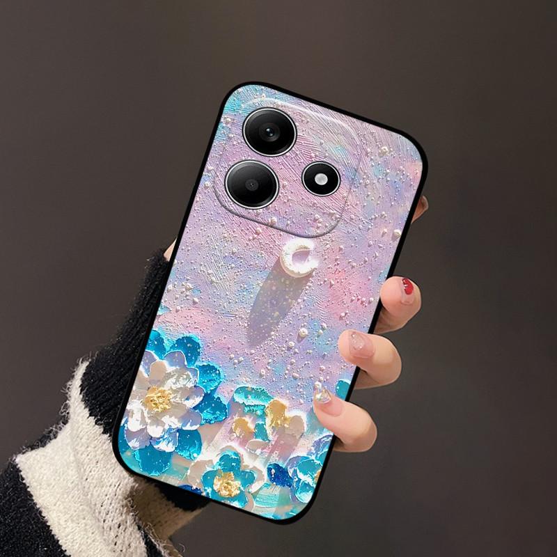 Чехол для Redmi Note 14 4G 5G Модный Милый Защитный Мягкий Силиконовый ТПУ Чехлы для Телефона Защитная Накладка Бампер для Телефона Redmi Note14