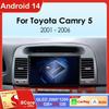Qualcomm Car Radio Android 14 Wireless Car Play For Toyota Camry 5 2002 2003 2004-2006 Autoradio Multimedia Automotive Car Radio