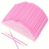 50 шт. Розовые микроаппликаторы Одноразовые инструменты для точного наращивания ресниц, нанесения туши, очистки макияжа Идеально для использования в салоне красоты
