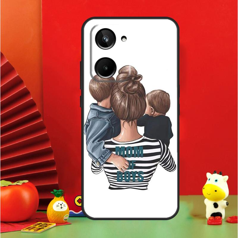 Мама Папа Дочь Сын Девочка Мальчик Для Realme 15 Pro GT7 GT6 10 11 12 13 14 Pro Plus C65 C67 C63 C61 C51 C53 C35 C75 C55 Чехол