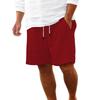 Men's Sports Cotton Linen Casual Loose Shorts Casual Pajamas Pocket Jogging Shorts Pants
