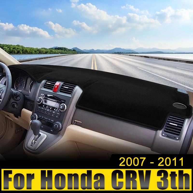 Чехол на приборную панель автомобиля, защитный чехол от солнца, защитный чехол от ультрафиолета, нескользящий коврик для Honda CR-V CRV CR V 2007 2008 2009 2010 2011