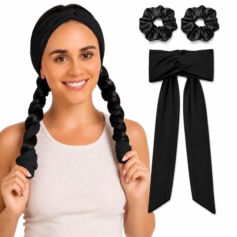 Soft Heatless Curls Headband 2 In 1 Hair Styling Tool Simple Overnight Hair Curler for Women