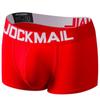 Boxer Briefs JOCKMAIL Brand Cotton Low Waist Solid Colour Breathable Sports Jacquard Waistband Men's Underwear