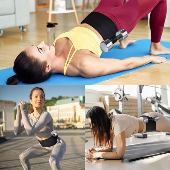 Пояс для тяги бедер, регулируемые гантели, гири, пластины, лента для упражнений на ягодицы, для мужчин и женщин, ремень для тренировки ягодиц и мостиков