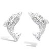 [F6244] - Silver Earrings 'Dauphins Sublimes' Silver White (rhodium-plated) - 7x8 Mm