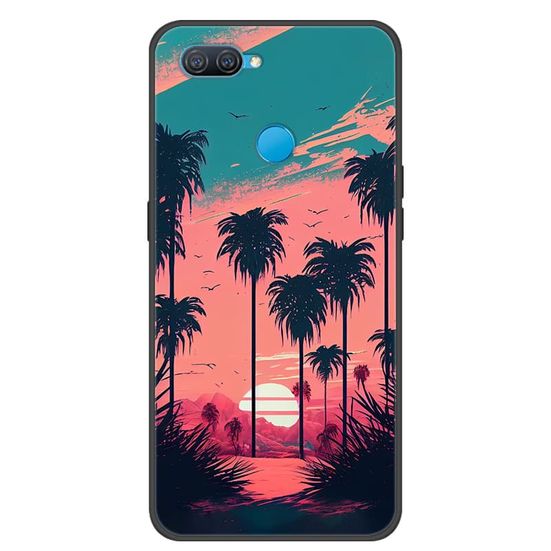 For OPPO A12 Case Cool Painted Cover Soft Silicone Phone Case For OPPO A7 AX7 Back Covers Bumper Coque A12 CPH2083 CPH2077 Coque
