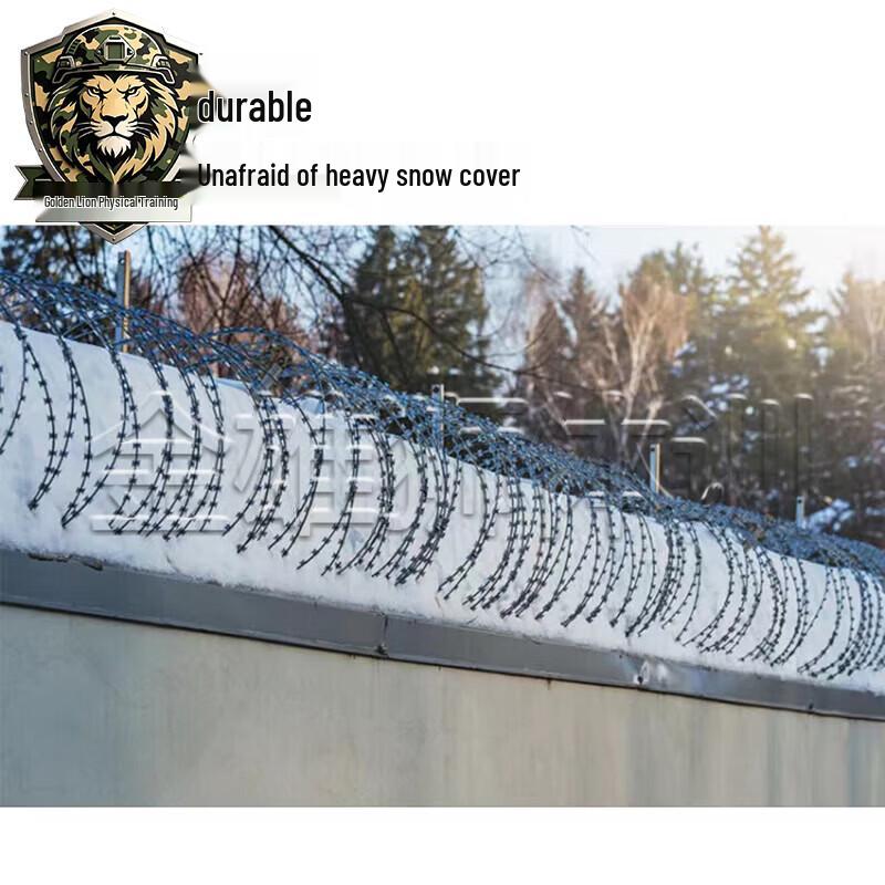 Heavy-Duty Blade Barbed Wire Security Fencing
