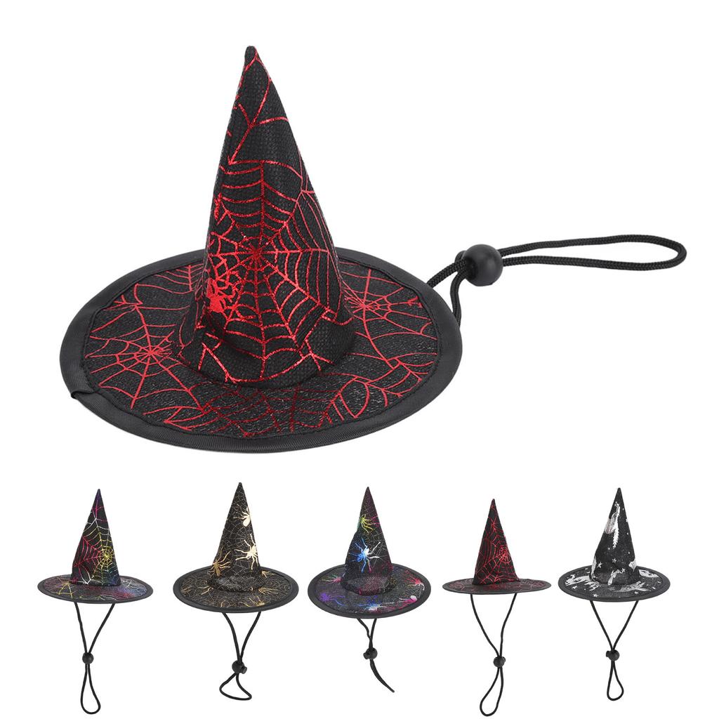 Шляпы для маленьких собак на Хэллоуин со стальным кольцом, милые модные шляпы для вечеринки на Хэллоуин для домашних животных среднего размера