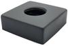 Square Tall Rosette Black 3/4"