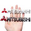 For Mitsubishi RALLIART ASX Triton Outlander Lancer Mirage Xpander Triton Metal 3D Car Front Grille Badge Rear Trunk Sticker