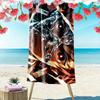 Demon Slayer Kimetsu no Yaiba Print Beach Towel, Large Soft Quick Dry Towel for Beach Camping Swimming