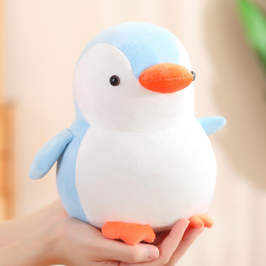 10-30cm Cartoon Colorful Penguin Plush Doll Pillow Blue Black Pink Animal Plush Toy Home Decor Gift for Boys Girls