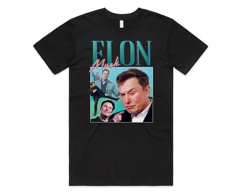 Koszulka Elon Musk Homage Tee Top Funny Meme Icon Legend 90s 80s