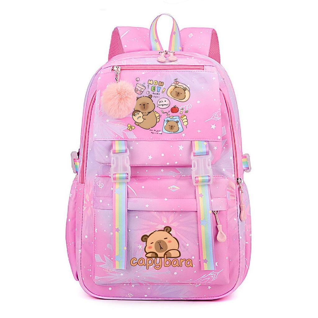 Cute Printed Children'S Lightweight Backpack, Primary And Secondary School School Bag