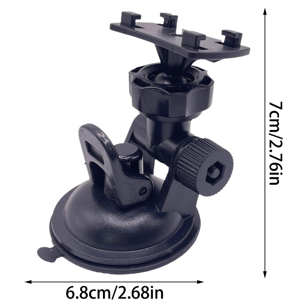 Dash Cam Holder | Suction Cup Car Camera Mount Adjustable Angle Quick Release |