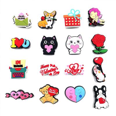 16 шт., подвески для обуви из ПВХ серии Love для украшения обуви