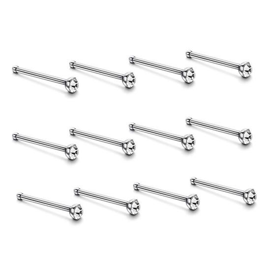 60 шт. костные шпильки для пирсинга, украшения, легкие и прочные кольца в носу из нержавеющей стали, модный аксессуар