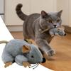 Игрушка для кошек Мышь со встроенным звуком Компактная Игровая игрушка Набитые игрушки для кошек для ежедневной игры на полу дома в помещении на улице День Рождения Праздник Питомца