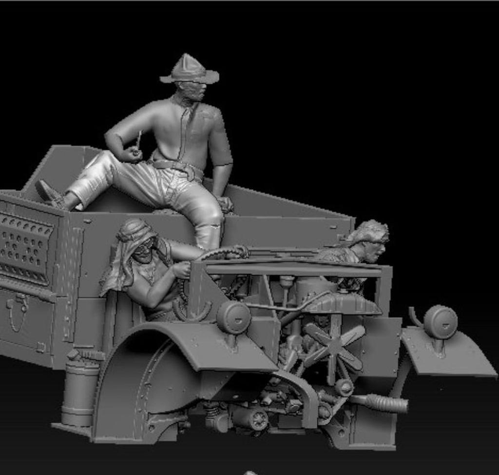 Набор фигурок британских добровольческих войск дальнего действия Thunder Model из 3 предметов, пластиковая модель TBF3503 1/35 (ЛРДГ) Том 2