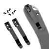 Stainless Steel Back Clip for Pocket Knife Waist Clip Folding Knives Handle DIY Make Accessories Parts with 3pcs Screws