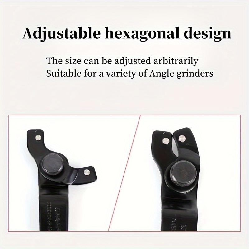 1pc Adjustable Angle Wrench For Angle Grinders, High Carbon Steel - Ideal For Polishing & Grinding Machines