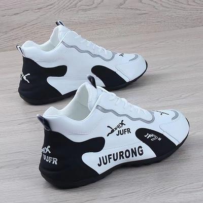 Женская обувь 2024 года, женская обувь на шнуровке из вулканизированной кожи, модная повседневная обувь в тон, новые классические кроссовки больших размеров