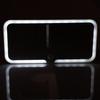 3 Led Light Modes Stepless Dimming Visor Makeup Mirror Rechargeable Sensor Cosmetic Mirror Large Screen Car Vanity Mirror