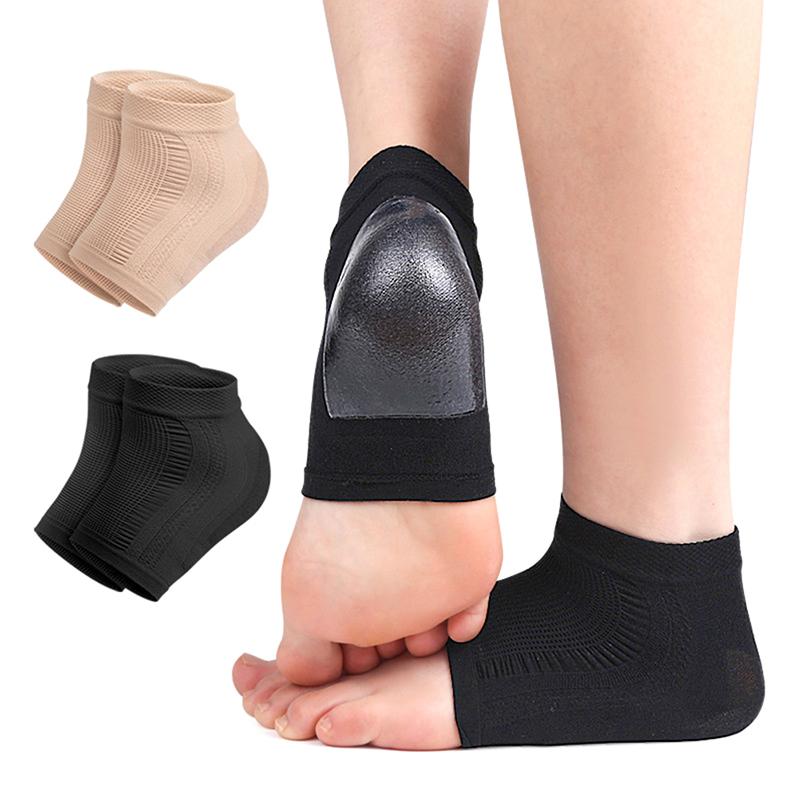 1Pair Gel Silicone Heel Protector Sleeve Heel Pads Heel Cups Plantar Support