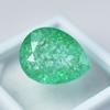 Natural Green Emerald Loose Gemstone Radiant High Grade Pear Cut 14.70 ct for Jewelry Designs