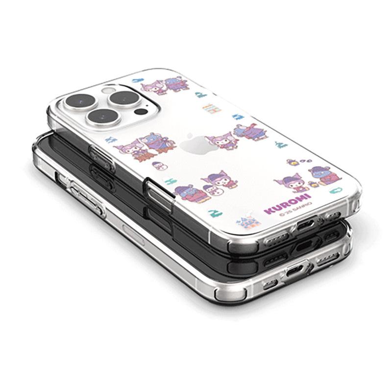 Korean Hello Kitty, My Melody & Kuromi Transparent Protective Case for iPhone 17 Pro Max