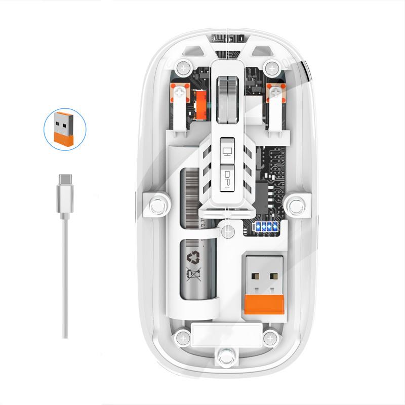 Беспроводная компьютерная мышь 1600 точек на дюйм 2,4G Беспроводная бесшумная мышь с USB-приемником для ПК, ноутбука, планшета