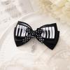 Fabric Scheme the Black-and-white Palette Metal The Black-and-white Palette  Bow Hair Clip