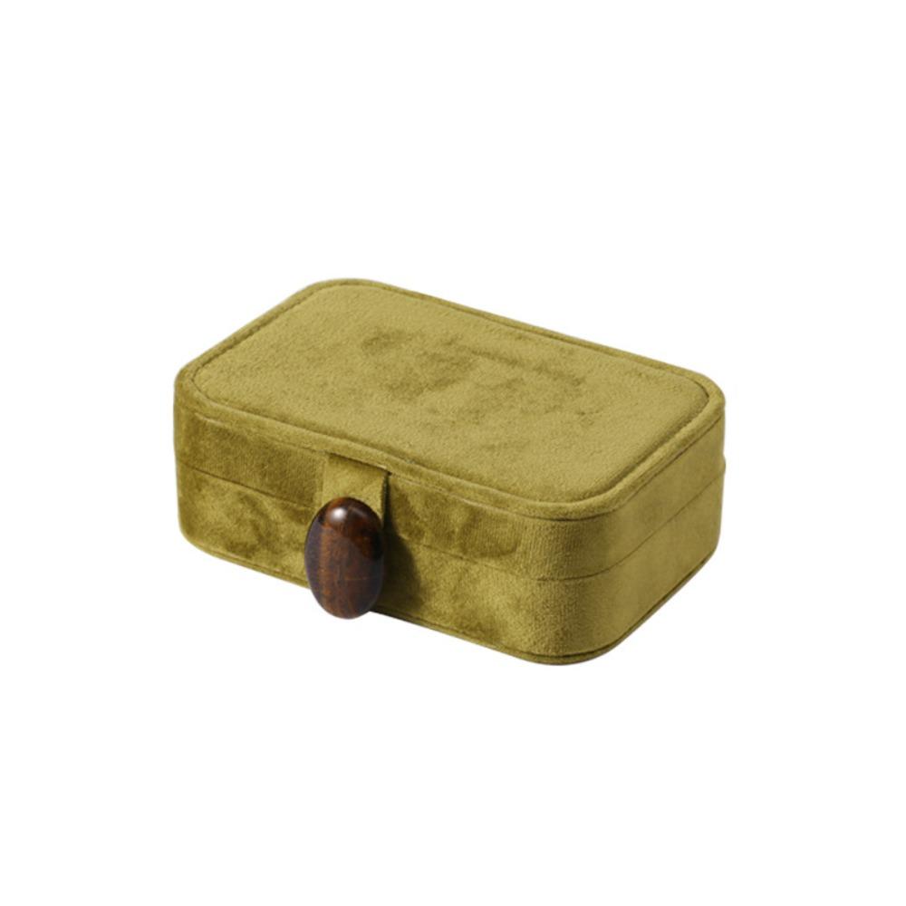 Large Capacity Velvet Jewelry Box Exquisite Necklace Storage Box Jewelry Organizer Case  Travel Use