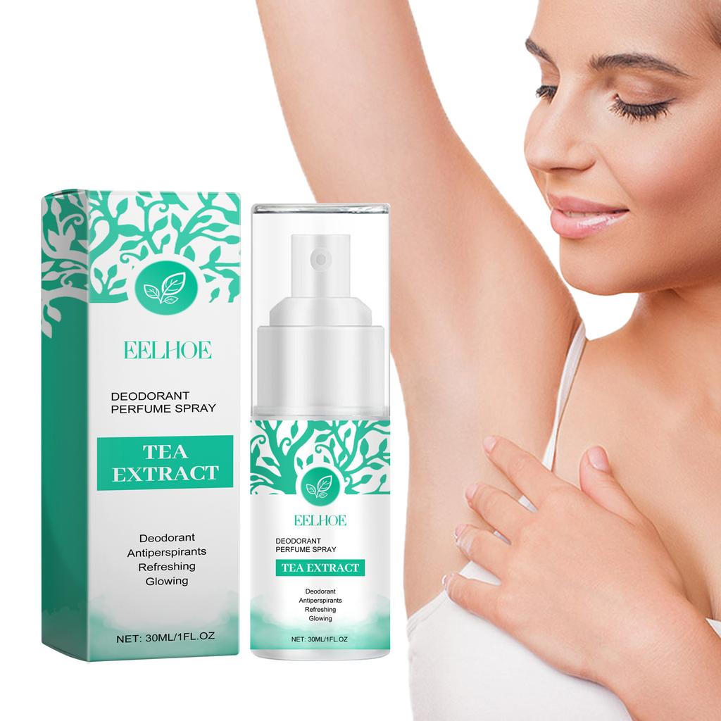 Eelhoe Body Odor Sweat Deodorant Spray Lasting Body Underarm Feet Sweating Deodorizer Eliminate Bad Smell Antiperspirants 30ml