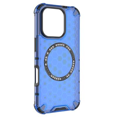 Для iPhone 16 Pro Max Магнитный чехол ТПУ+ПК Двухслойный Сотовый телефонный чехол