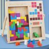 Tetris Building Block Puzzle for Children Is Beneficial for Intellectual Development, Parent-child Interaction, and Girls Assemble Game Machine Toys