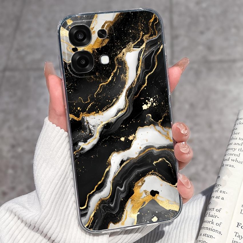Для Oppo A6 Pro A6x A5x K13 Realme 15X C85 V70 V70s CT 7 7T 8 Чехлы для телефонов Красивые узоры Сакура Бабочки Корпус Мягкий силикон ТПУ Прозрачный корпус